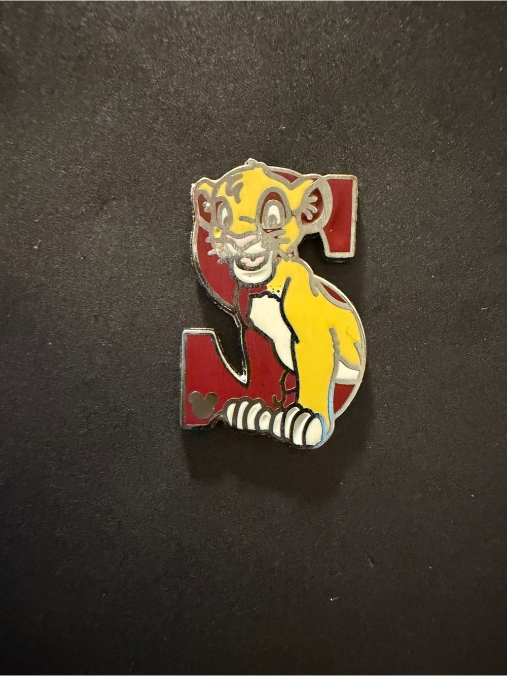 Disney Trading Pin Hidden Mickey Alphabet Letter S for Simba Lion King 2011 #19